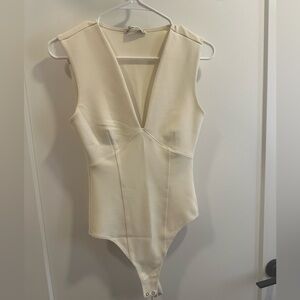 Deep V Fitted Bodysuit